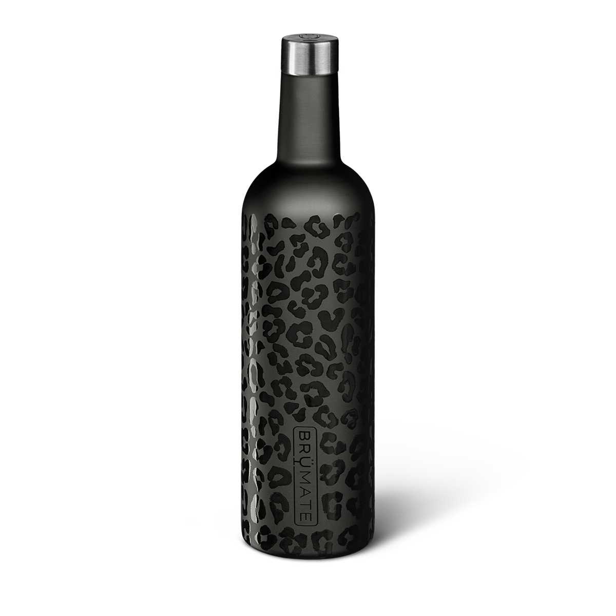 Lahve na vodu Brumate Winesulator Černé Leopard | 708546TYH